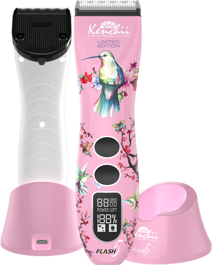 Kenchii Flash5™ | 5-in-1 Digital Cordless Clipper | Pink Edition