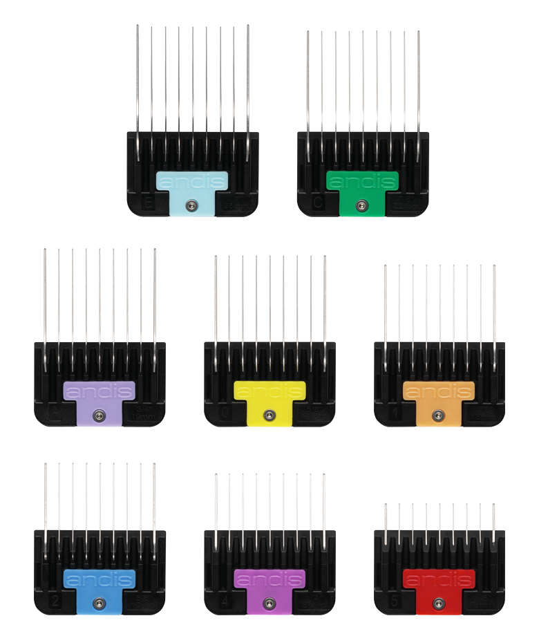 Andis | Universal Stainless Steel Combs 8-Piece Set