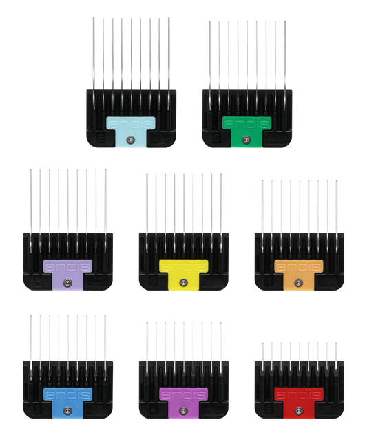 Andis | Universal Stainless Steel Combs 8-Piece Set