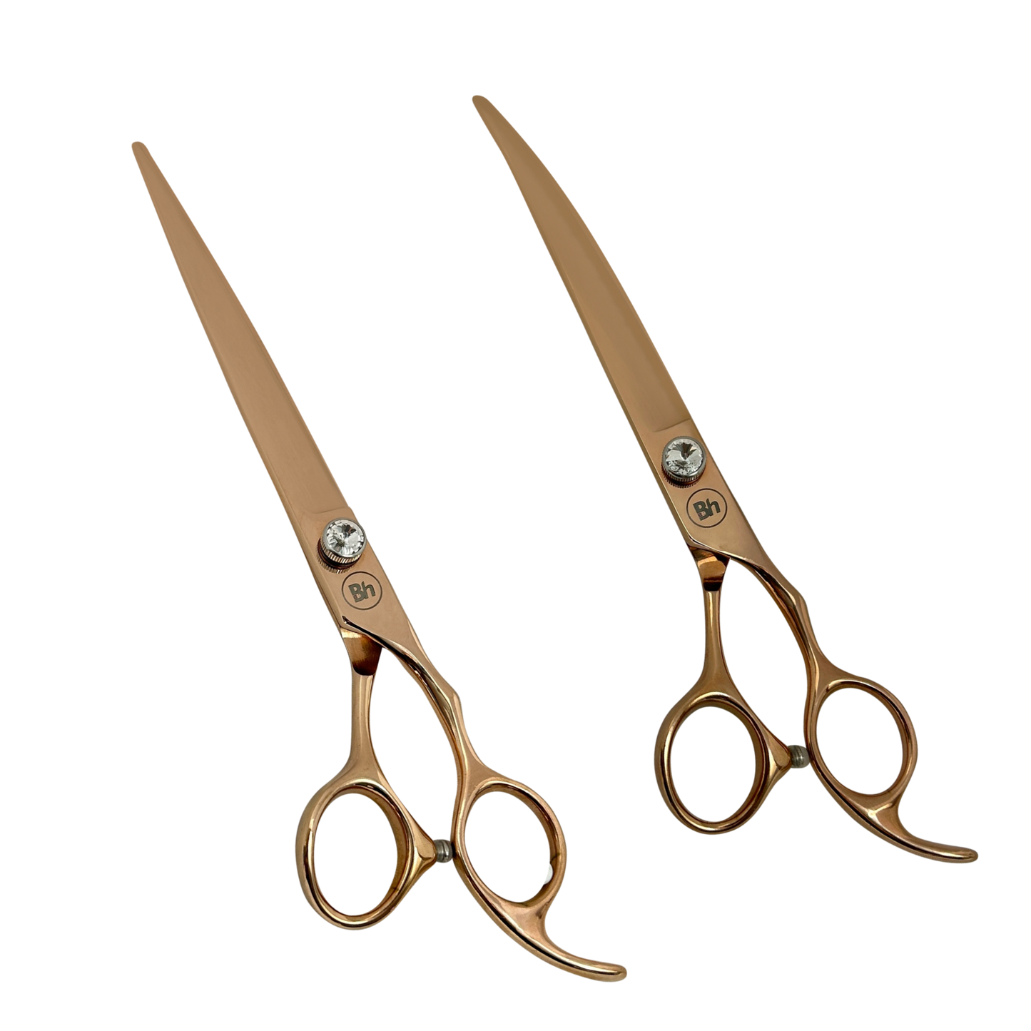 Rose Gold Shears By Bladehub Straight and Curve Set